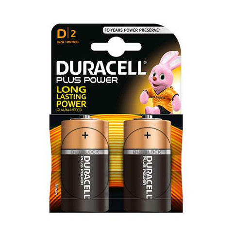 Duracell Plus Power D - 2pk