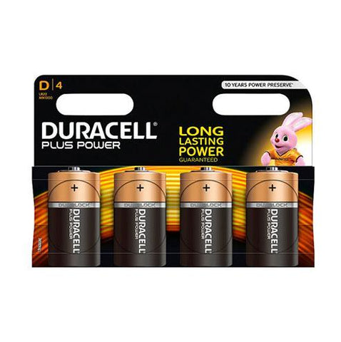 Duracell Plus Power D - 4pk