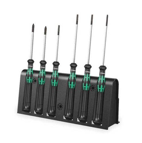 Wera 2035 6 A Screwdriver Set And Rack For Electronic Applications