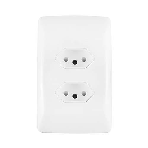 Crabtree Diamond Duo Unswitched Socket