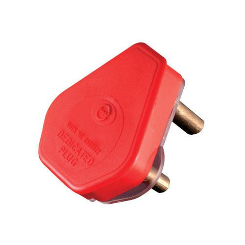 Crabtree Dedicated Plug Top 3 Pin 16A Red