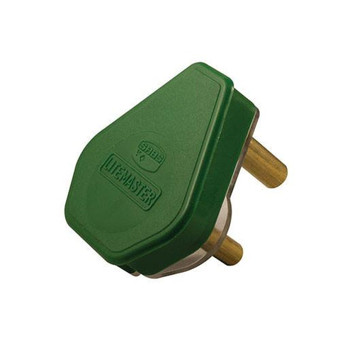 Crabtree Plug Top 3 Pin 16A Green