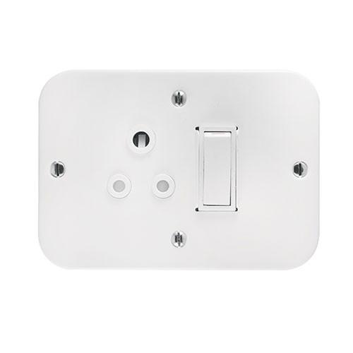 Crabtree Industrial Single 6A Socket In Surface Box 1