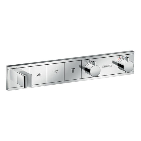hansgrohe RainSelect 3 Function Thermostat for Concealed Installation + Integrated Shower Holder - Chrome