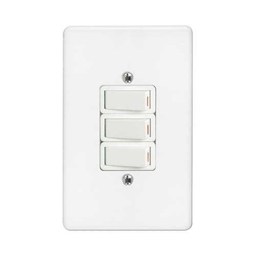 Crabtree Classic 3 Lever 1 Way Light Switch