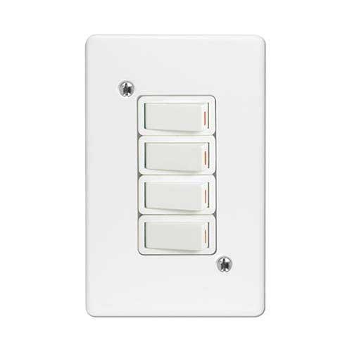 Crabtree Classic 4 Lever 1 Way Light Switch