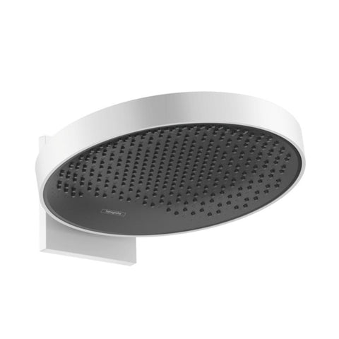 hansgrohe Rainfinity Overhead Shower 360 1 Jet with Wall Connector - Matt White