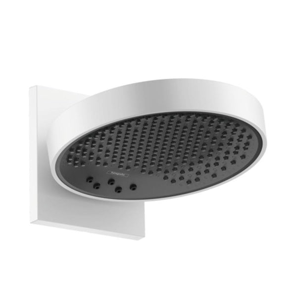 hansgrohe Rainfinity Overhead Shower 250 3 Jet with Wall Connector - Matt White