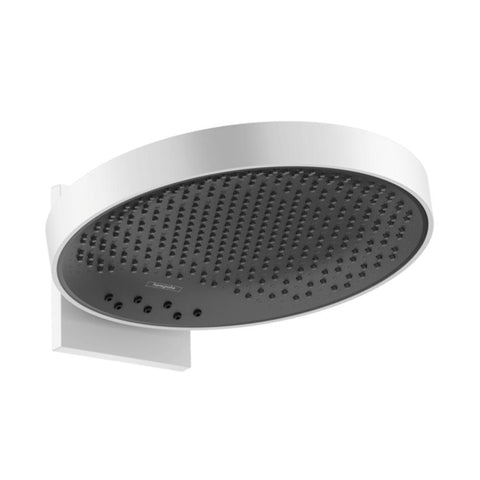 hansgrohe Rainfinity Overhead Shower 360 3 Jet with Wall Connector - Matt White
