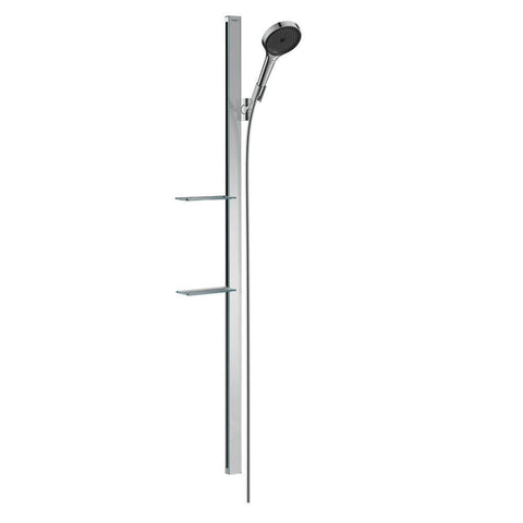 hansgrohe Rainfinity Shower Set 130 3 jet with Shower Bar 1500mm and Soap Dishes