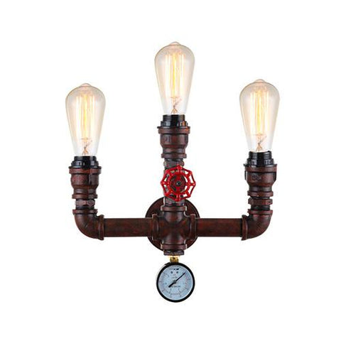 ACDC Steampunk Triple Wall Light