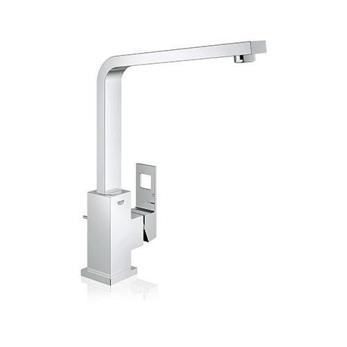 Eurocube Kitchen Single Lever Sink Mixer Tap With Swivel Arm