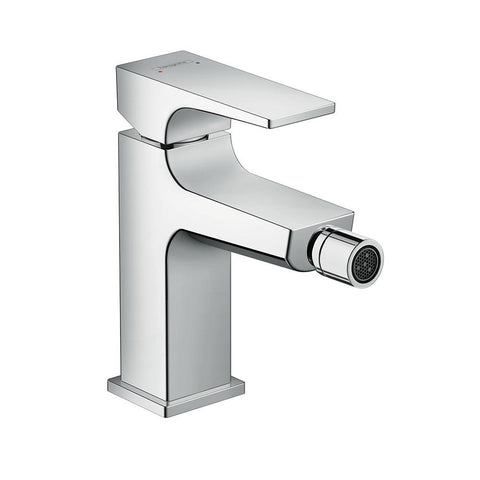 hansgrohe Metropol Bidet Mixer with Lever Handle & Push-Open Waste Set - Chrome