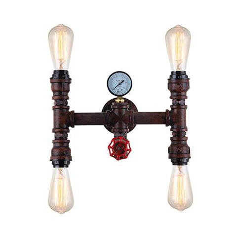 ACDC Steampunk Four Light Wall Light