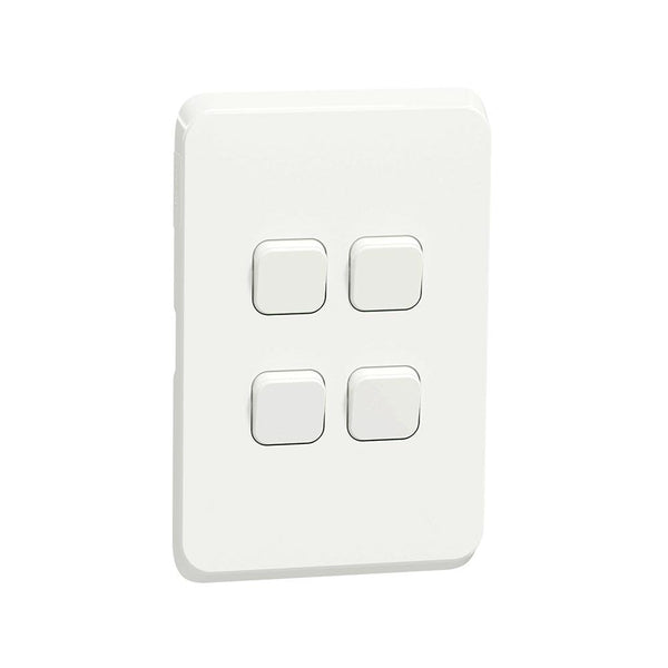 Schneider Electric Iconic 4 Lever Light Switch