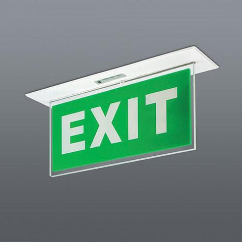 Spazio LED Exit Sign Ceiling