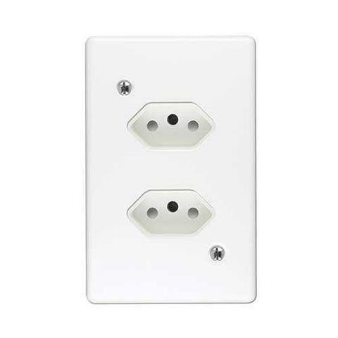 Crabtree Classic Duo Slimline Unswitched Socket
