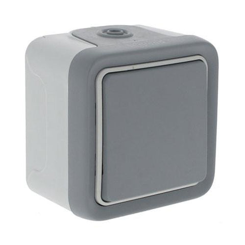 Legrand 1 Lever Plexo Surface Mounted Switch Grey