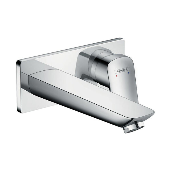 hansgrohe Logis Single Lever Basin Mixer with 195mm Spout for Concealed Installation - Chrome
