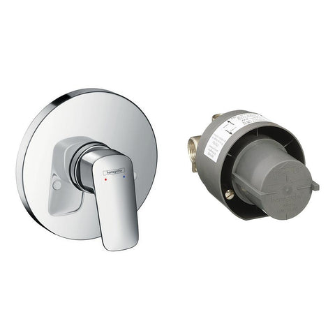 hansgrohe Logis Shower Mixer Set for Concealed Installation - Chrome
