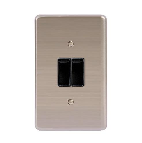 Lesco Stainless Steel 2 Lever, 2x1 Way Switch