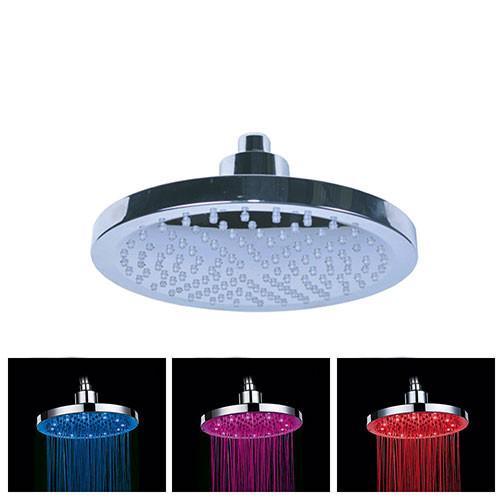 ACDC Round Water Powered Colour Changing LED Shower Rose
