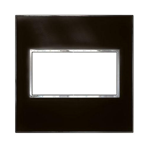 Legrand Arteor Cover Plate 4 Modules 4 x 4 - Mirror Black
