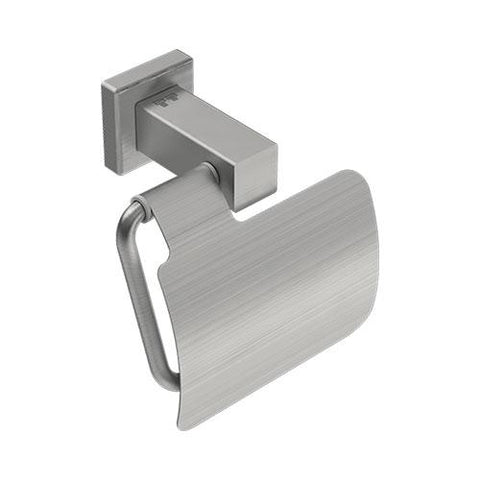 Bathroom Butler 8503 Paper Holder II + Flap - Brushed Stainless Steel