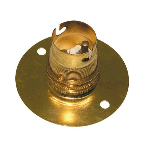 Matelec Brass B22 Batten Lamp Holder 50mm