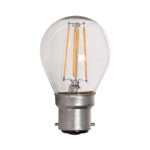 Bright Star LED Fillament Golf Ball Bulb B22 4W 360lm Warm White