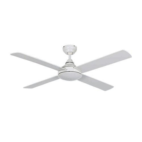 Bright Star 48" 4 Blade Ceiling Fan with Wall Control - White