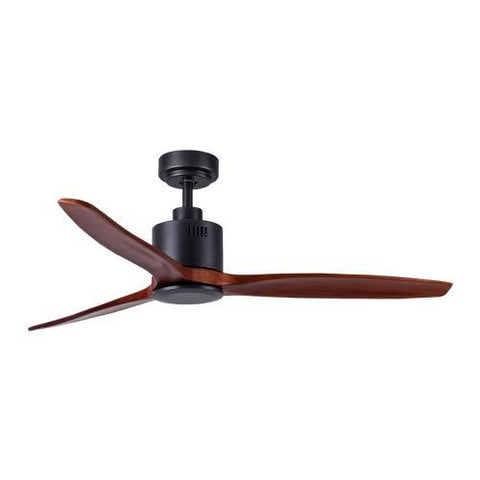 Bright Star 52" 3 Blade Ceiling Fan with Remote - Wood / Black