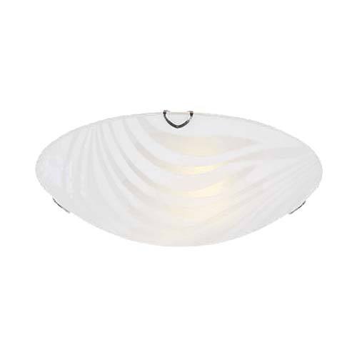 Bright Star Lighting A Strisce Glass With Polished Chrome Clips Ceiling Light 250mm