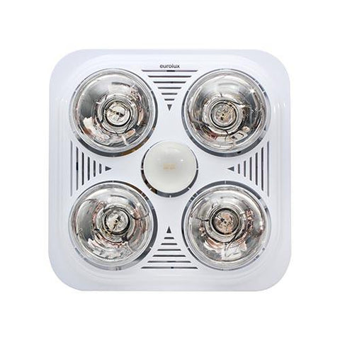Eurolux Ceiling Bathroom Heater Light X4