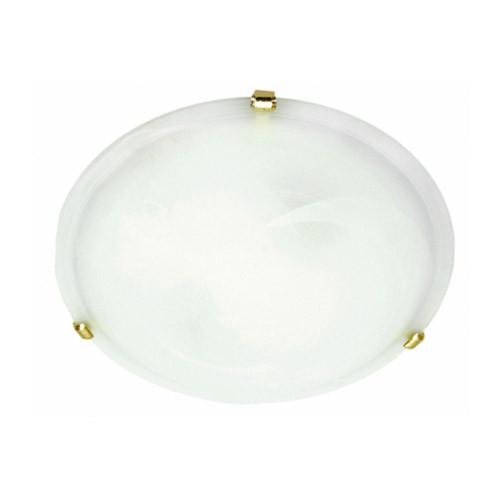 Bright Star Lighting Metal Base With Alabaster Glass And Gold Clips 400mm