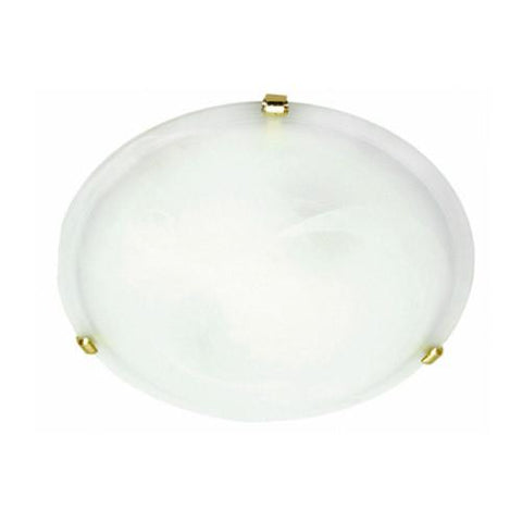 Bright Star Lighting Metal Base With Alabaster Glass And Gold Clips 300mm