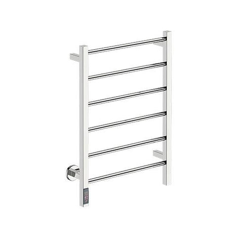 Bathroom Butler Contour 6 Bar Straight TDC Heated Towel Rail 530mm - Polished Stainless Steel