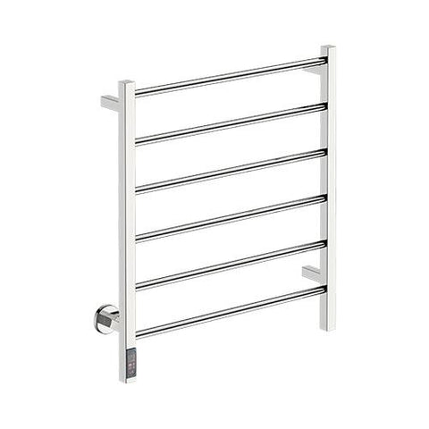 Bathroom Butler Contour 6 Bar Straight TDC Heated Towel Rail 650mm - Polished Stainless Steel