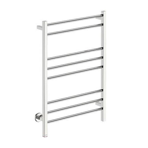 Bathroom Butler Contour 8 Bar Straight PTS Heated Towel Rail 650mm - Polished Stainless Steel
