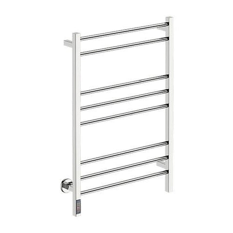 Bathroom Butler Contour 8 Bar Straight TDC Heated Towel Rail 650mm - Polished Stainless Steel