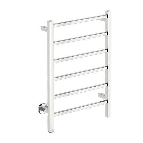Bathroom Butler Cubic 6 Bar Straight PTS Heated Towel Rail 530mm - Polished Stainless Steel