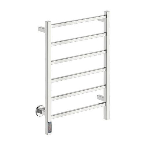 Bathroom Butler Cubic 6 Bar Straight TDC Heated Towel Rail 530mm - Polished Stainless Steel