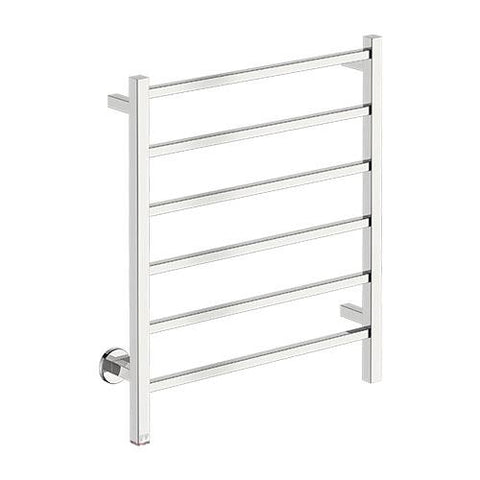 Bathroom Butler Cubic 6 Bar Straight PTS Heated Towel Rail 650mm - Polished Stainless Steel