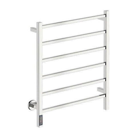 Bathroom Butler Cubic 6 Bar Straight TDC Heated Towel Rail 650mm - Polished Stainless Steel