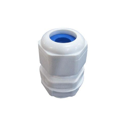 Matelec Cable Gland No 0 White With Blue Grommet