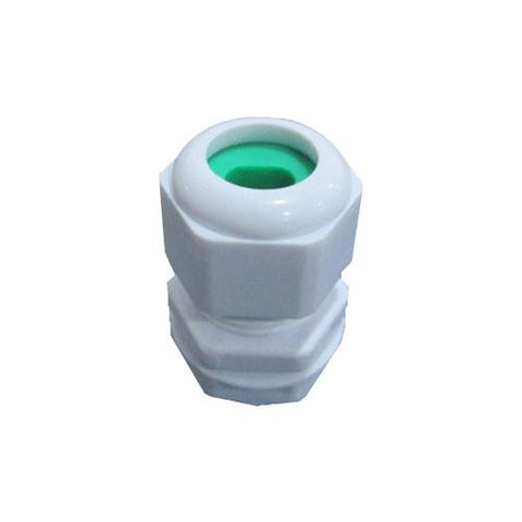Matelec Cable Gland No 0 Flat White With Green Grommet