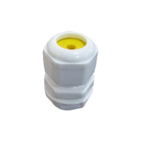 Matelec Cable Gland No 00 White With Yellow Grommet
