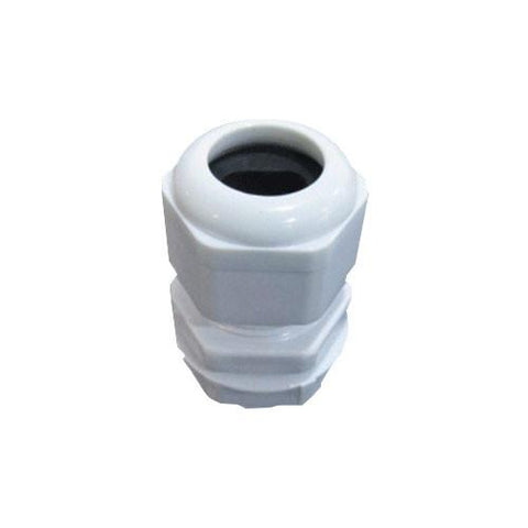 Matelec Cable Gland No 1 Flat White With Black Grommet