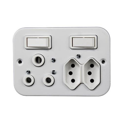 Crabtree Industrial 16A Switched Combination Socket