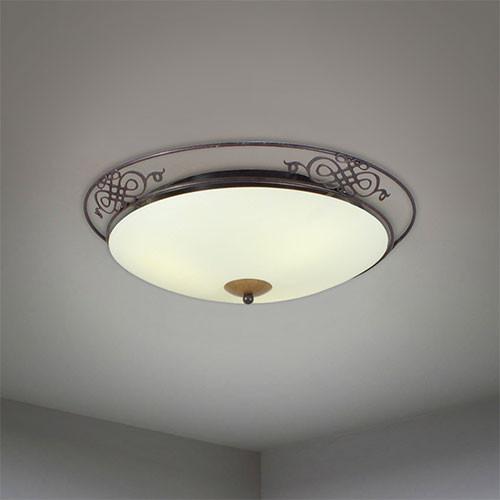 Eurolux Round Ceiling Light With Iron Frame